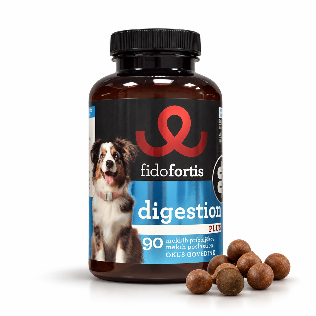 Digestion Plus - Soft Chews – 90 mehkih priboljškov, okus govedine, 225 g