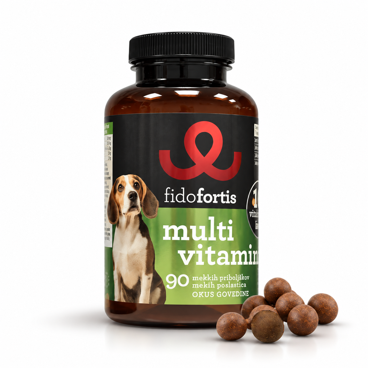 Multivitamin - Soft Chews – 90 mehkih priboljškov, okus govedine, 225 g